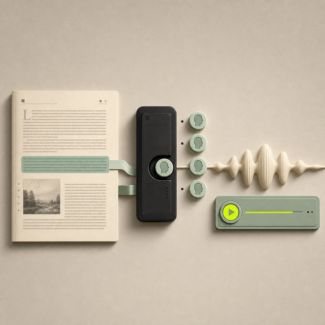 Article text becoming a natural speech waveform